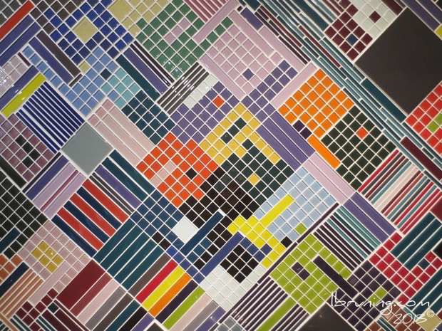 glass tile backsplash